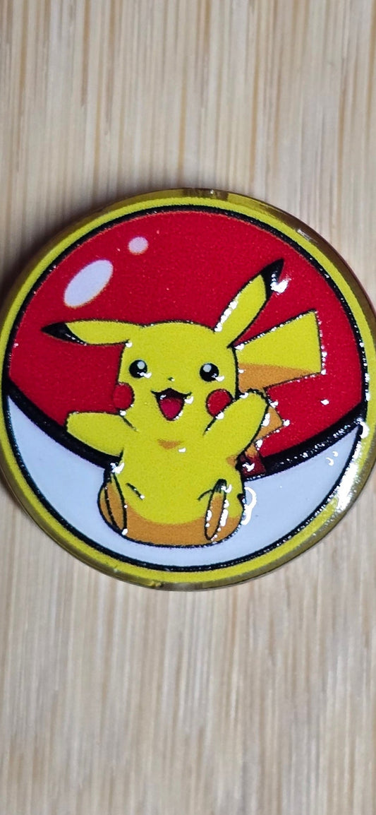 Acrylic focal beads pokemon