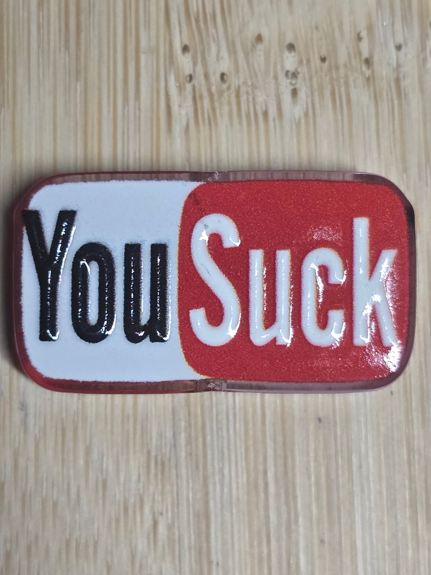 Acrylic focal beads sarcastic humor