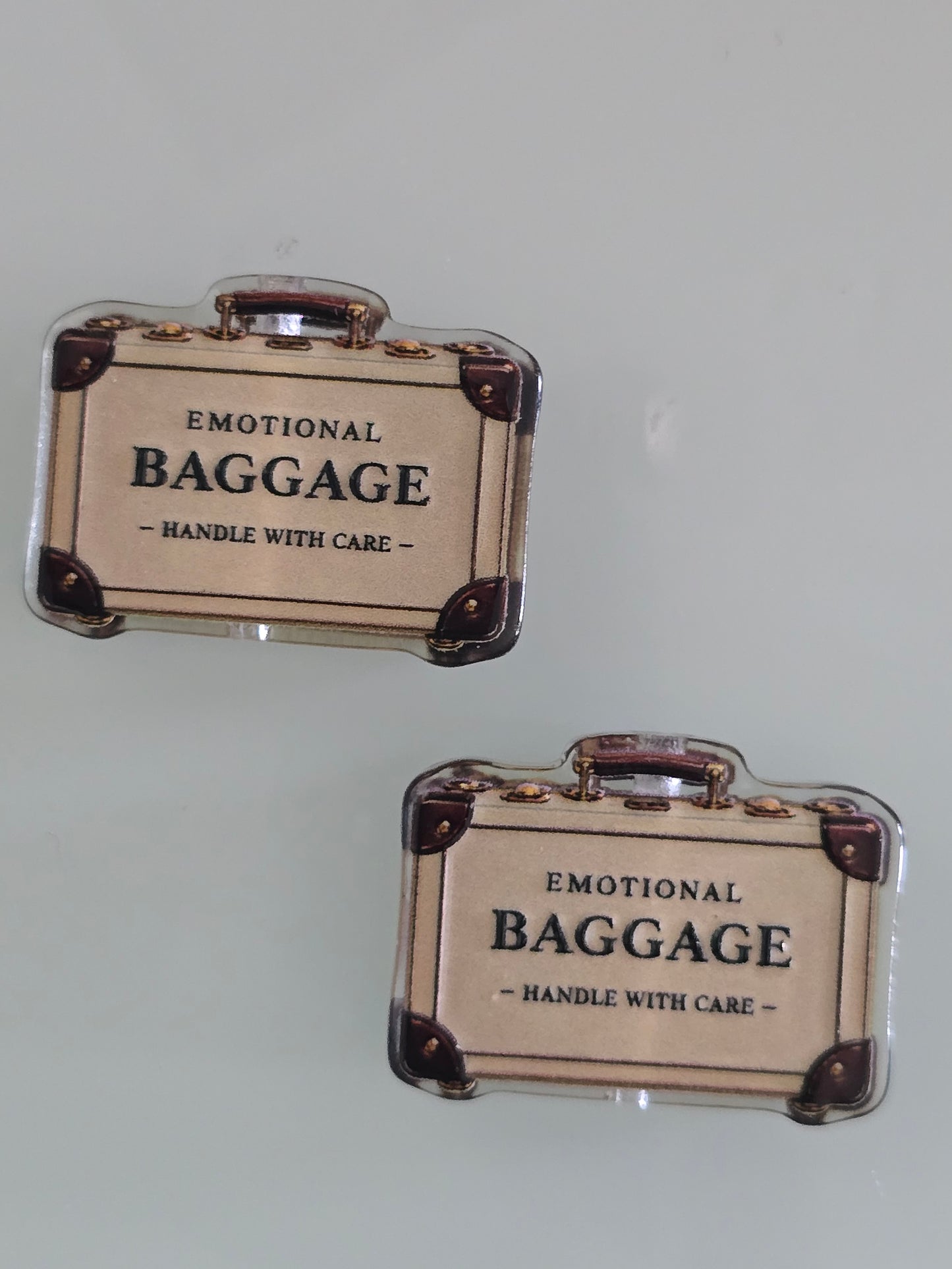 Acrylic focal beads sarcastic humor