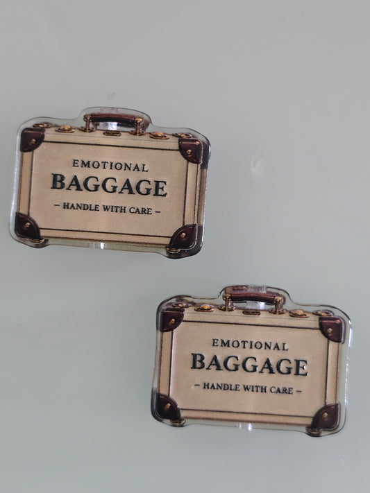 Acrylic focal beads sarcastic humor