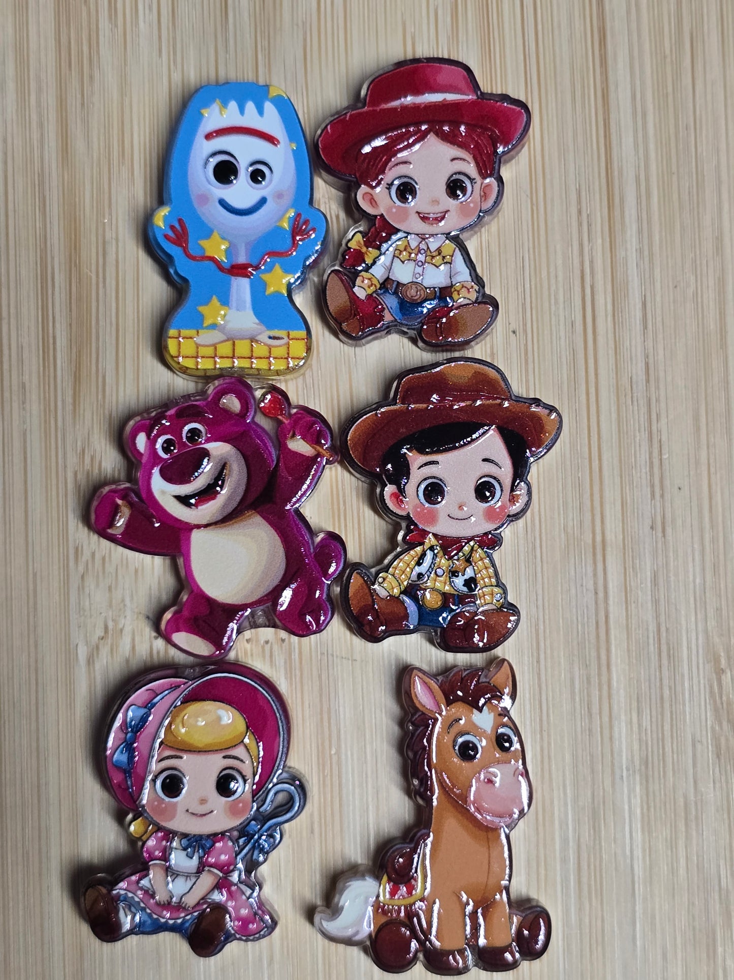 Acrylic focal beads DS movie characters-TS