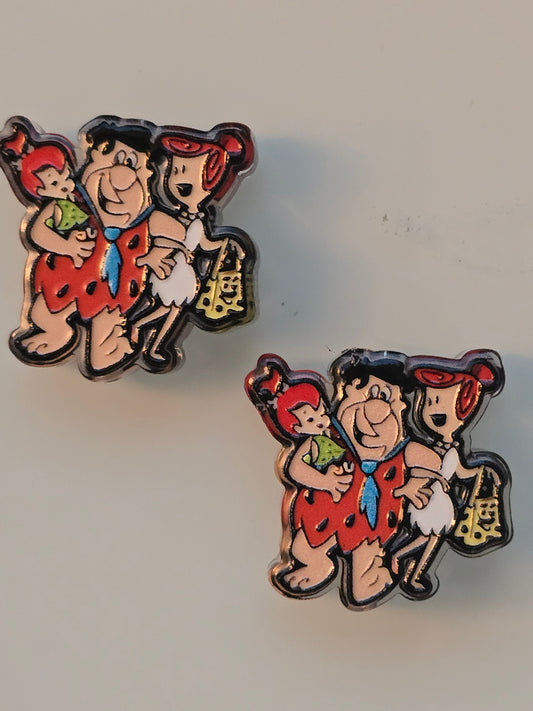 Acrylic focal beads 70's tv family