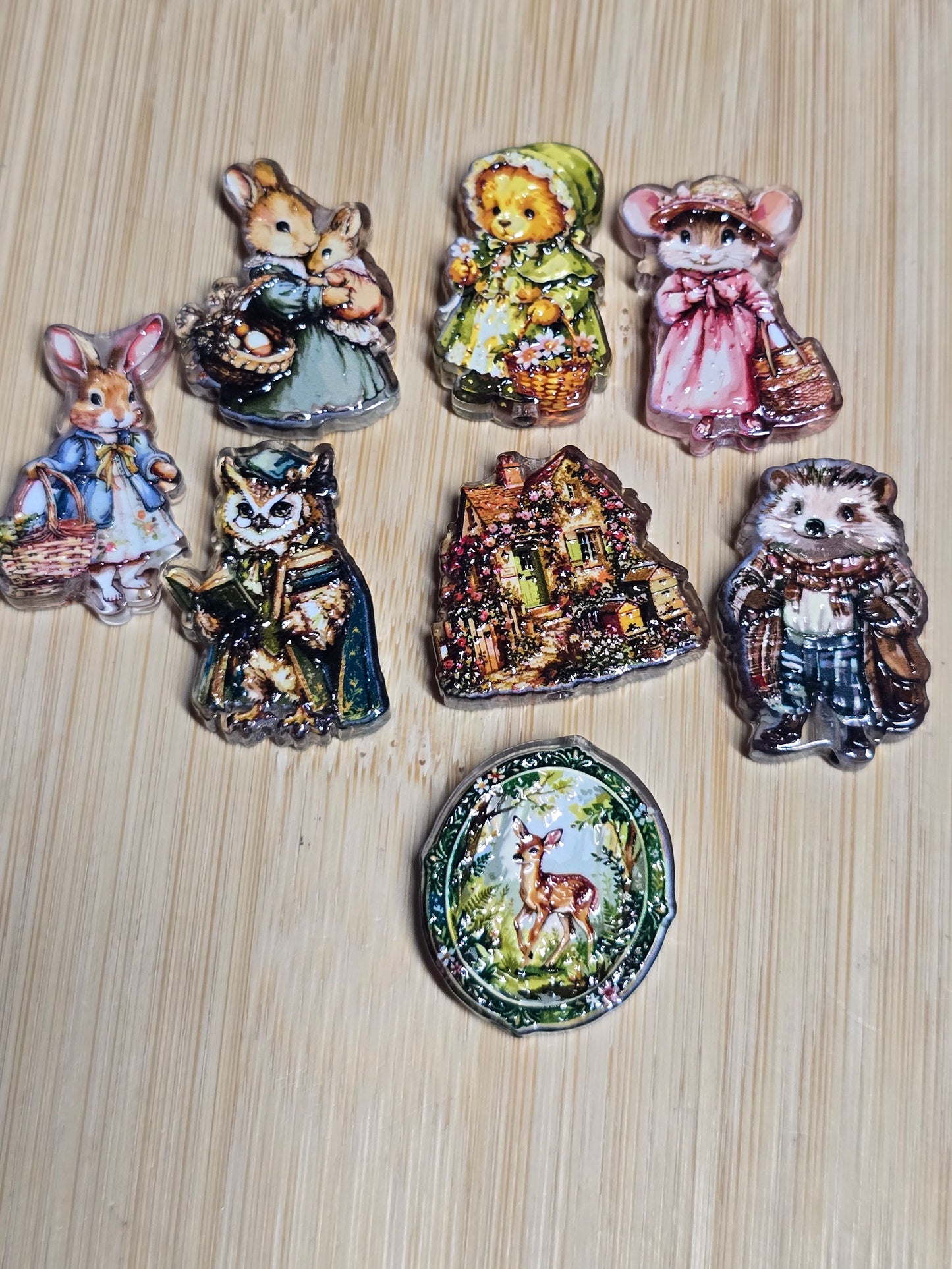 Acrylic focal beads DS prince of the forest