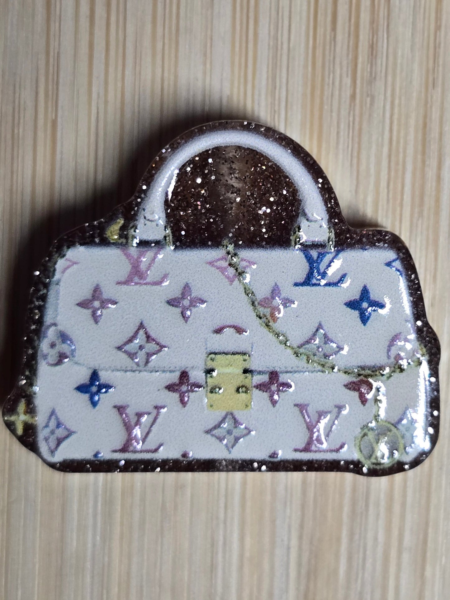 Acrylic focal beads designer inspired purses