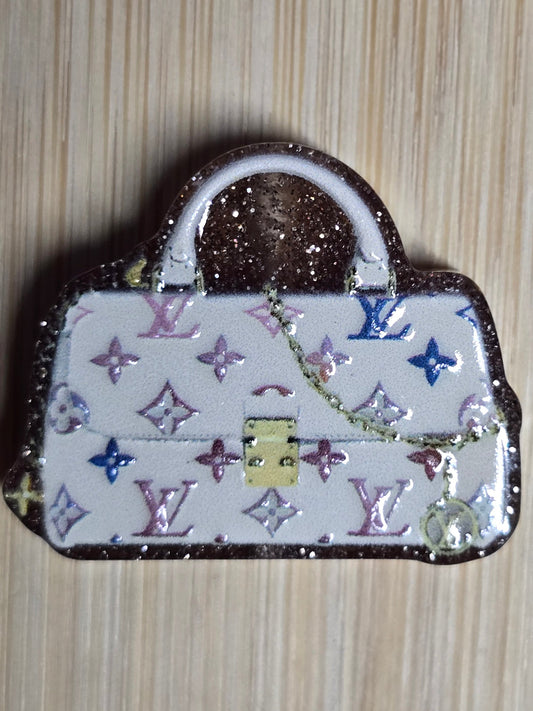 Acrylic focal beads designer inspired purses