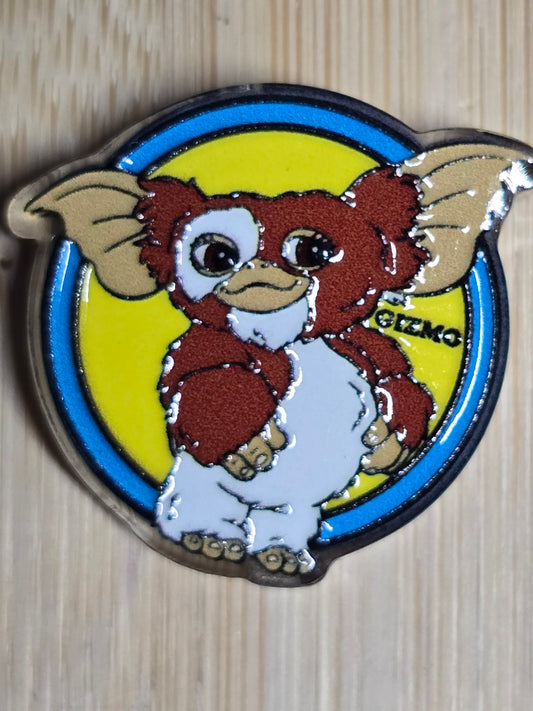 Acrylic focal beads- 80's movie character