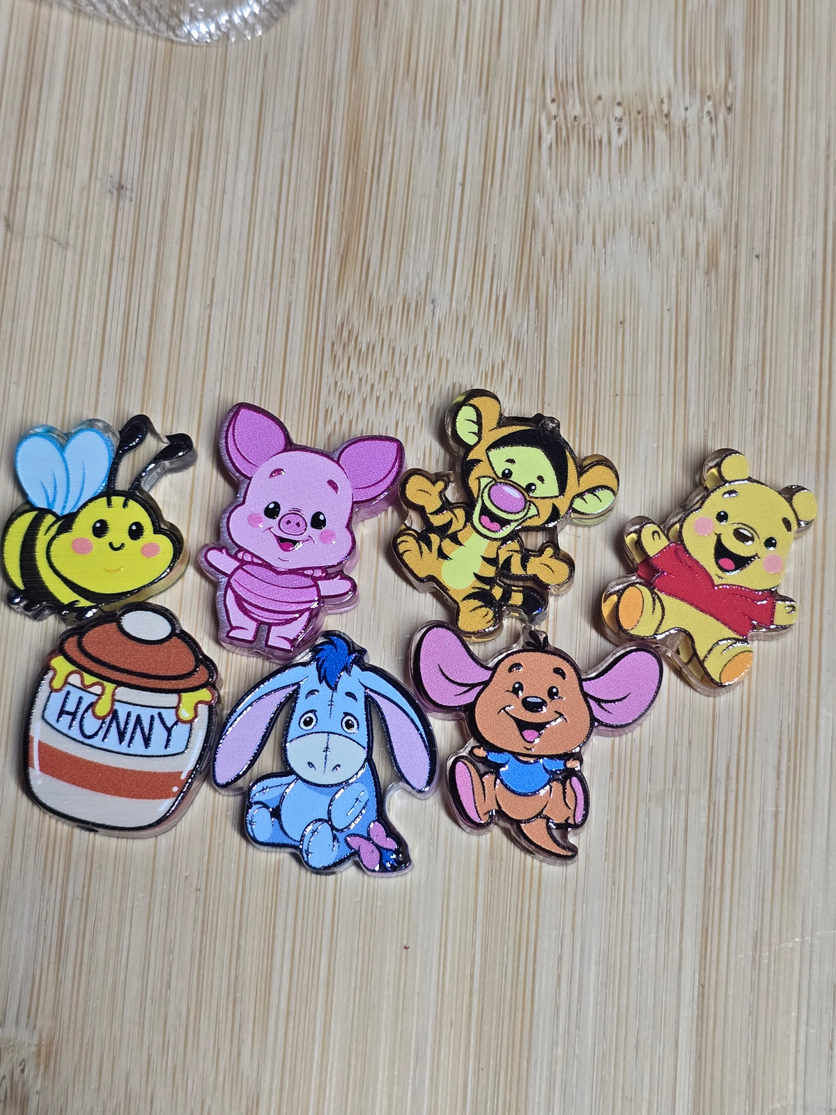 Acrylic focal beads- ds bear family