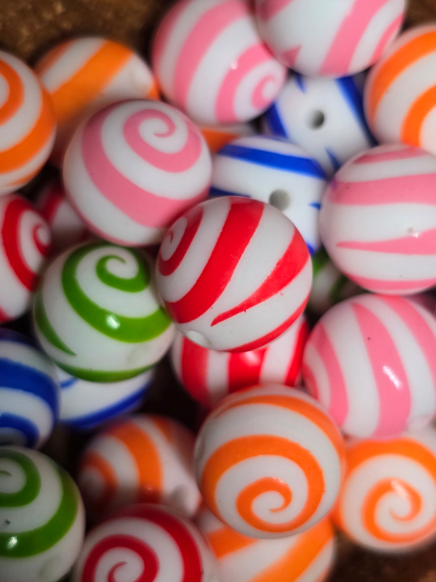 15mm silicone printed beads