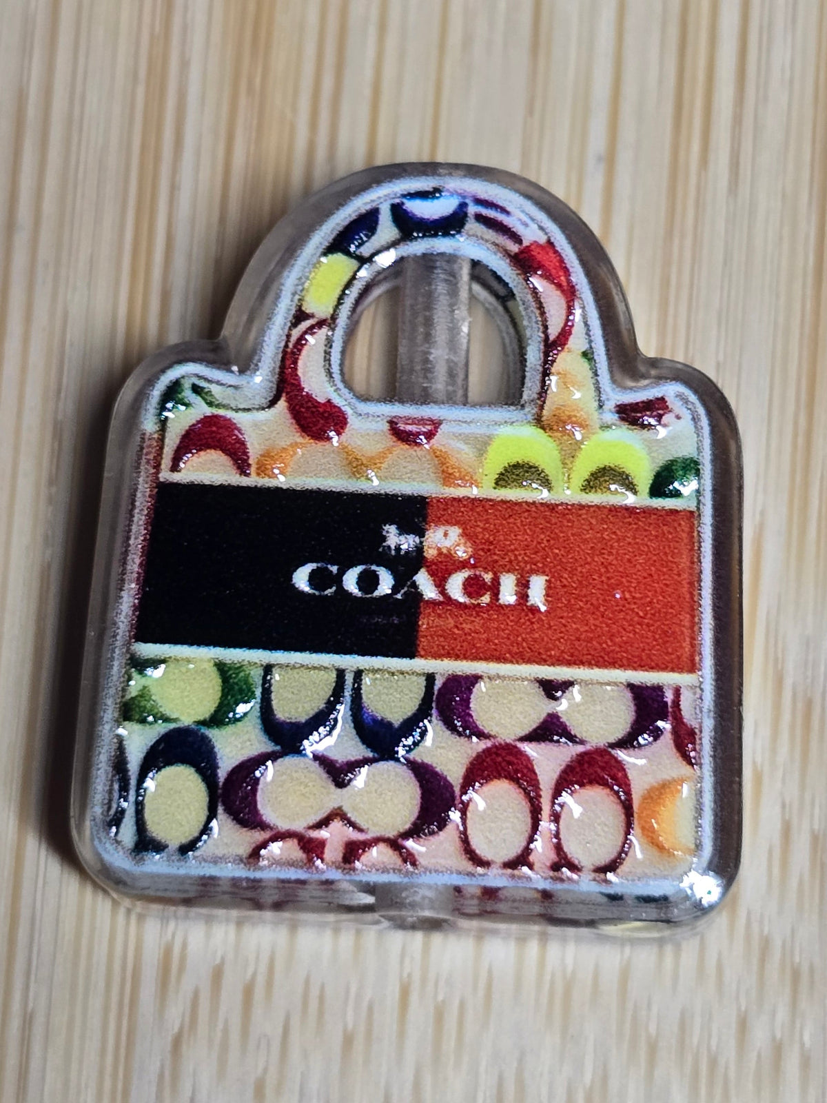 Acrylic focal beads- designer purses