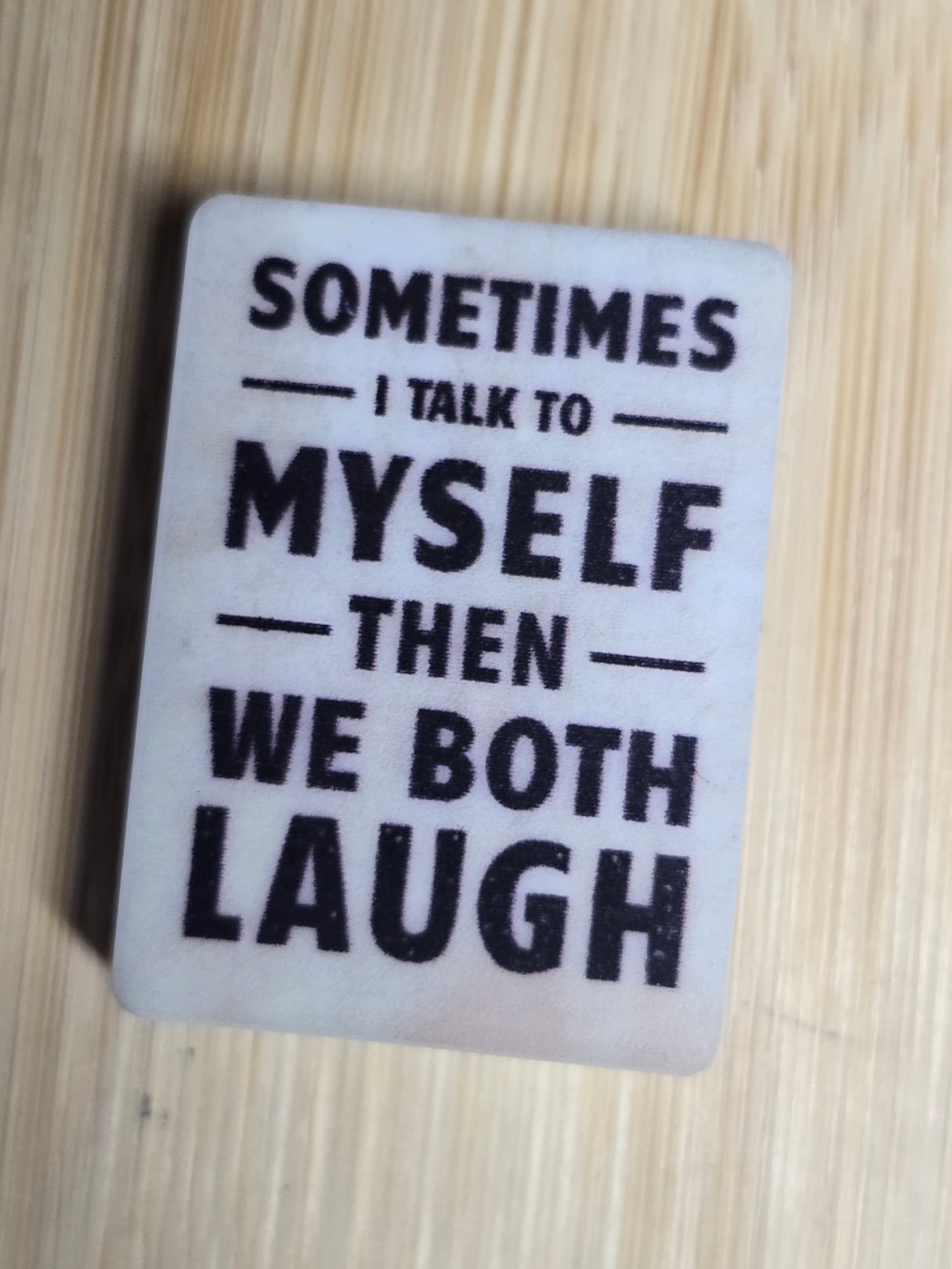 Focal silicone beads funny saying