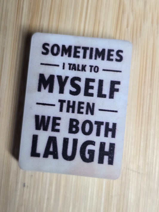 Focal silicone beads funny saying