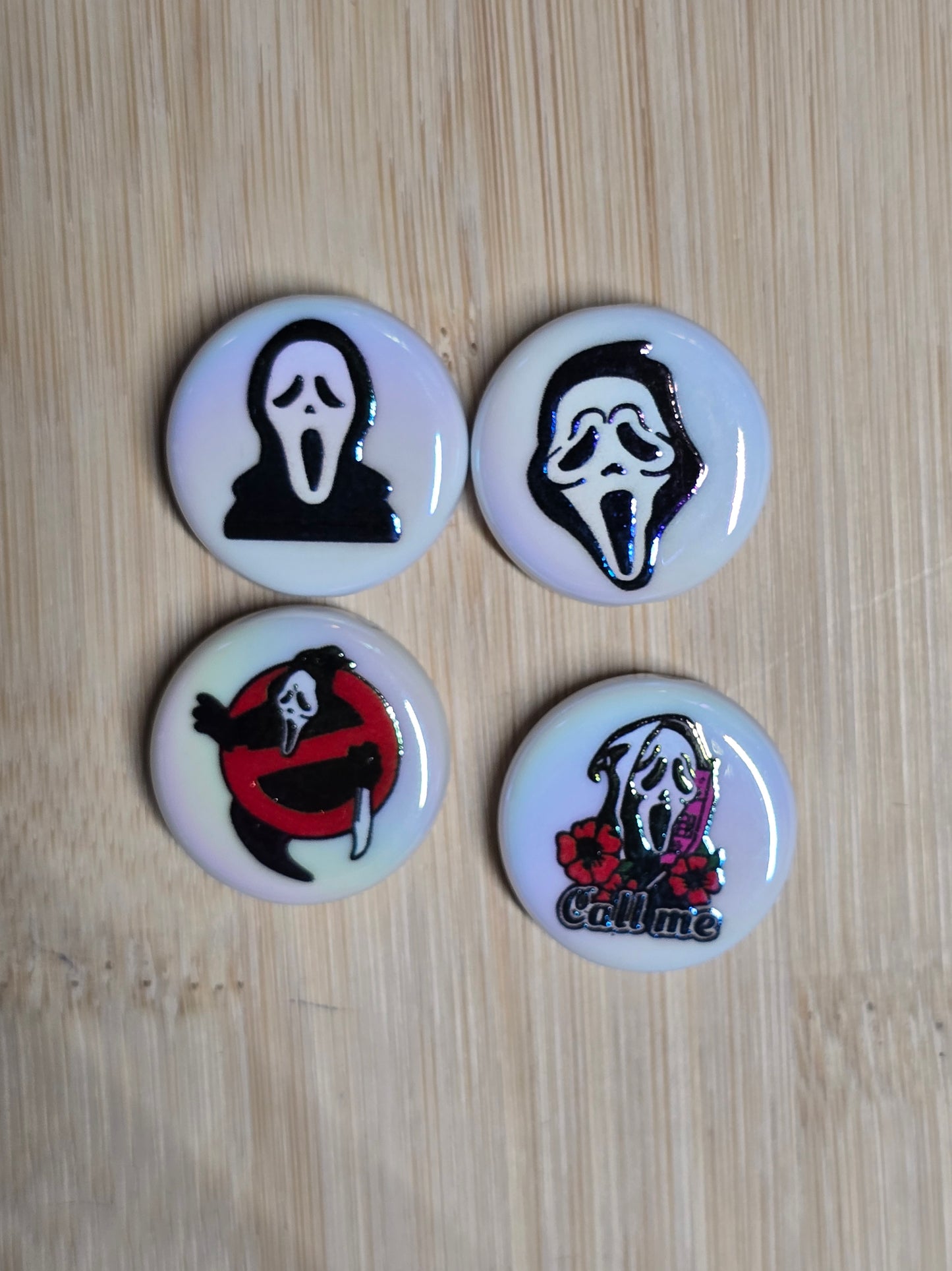 Acrylic flat beads- horror character