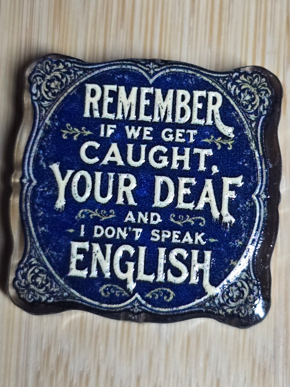 Acrylic focal beads- humor