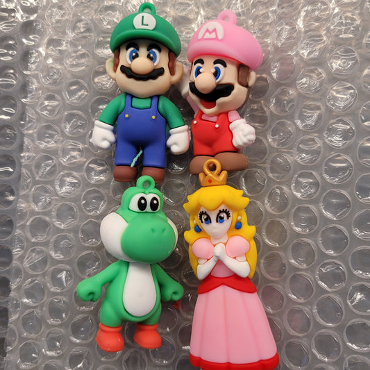 Mario character keychains