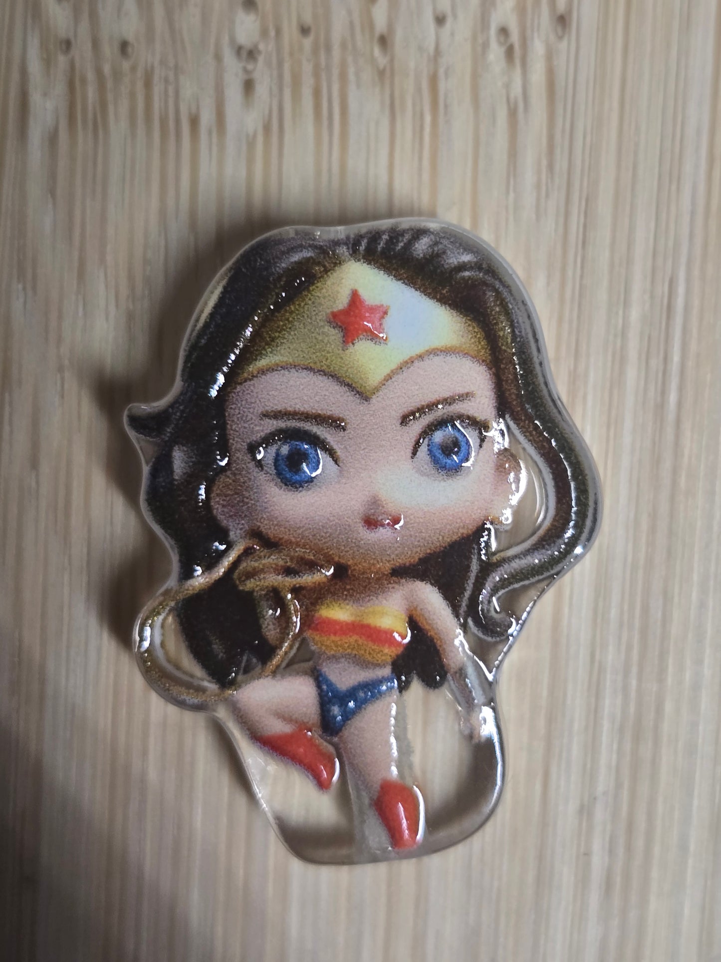Acrylic focal beads superheros