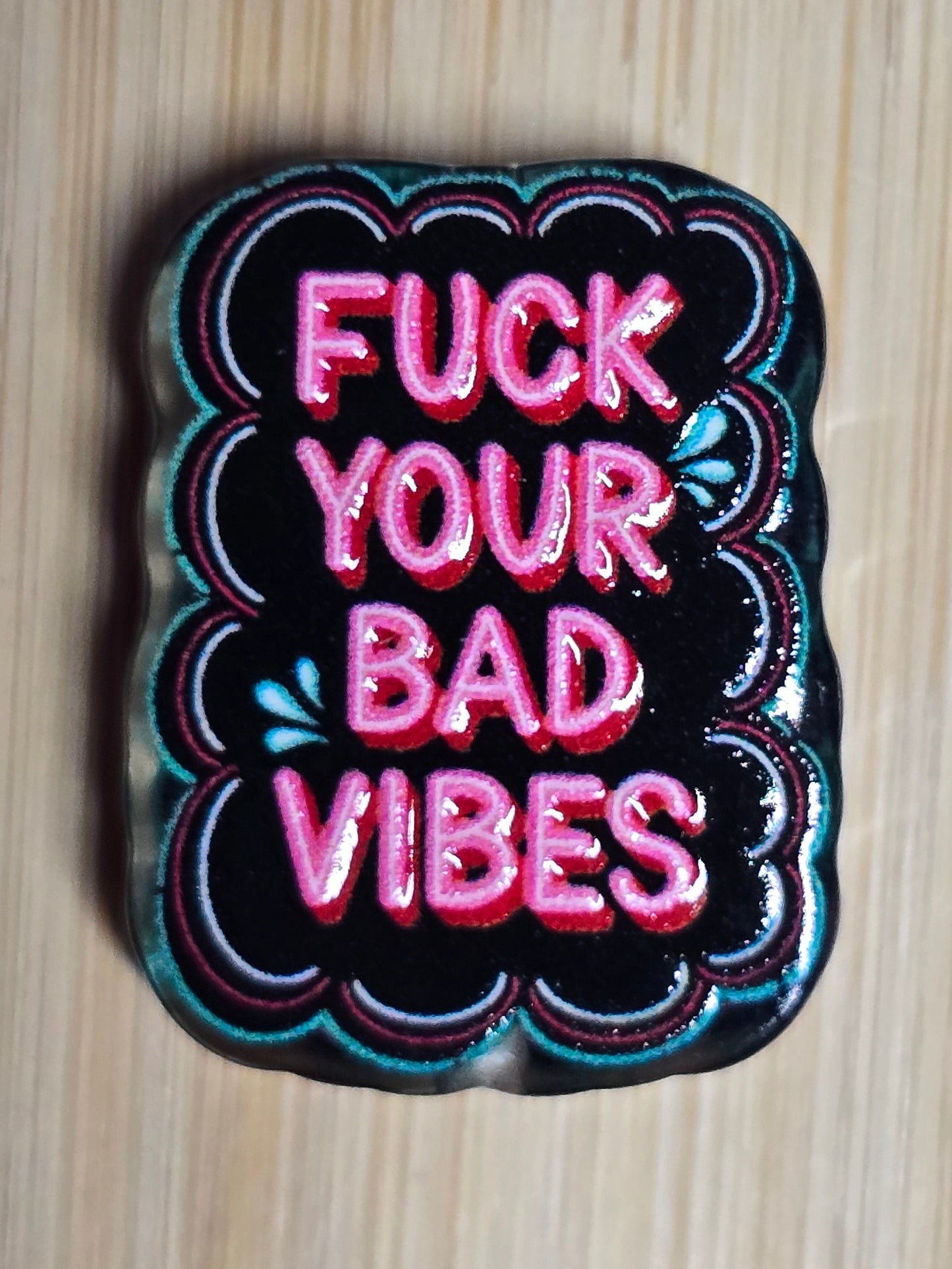Acrylic focal beads adult language/ humor