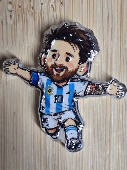 Acrylic focal beads FIFA player