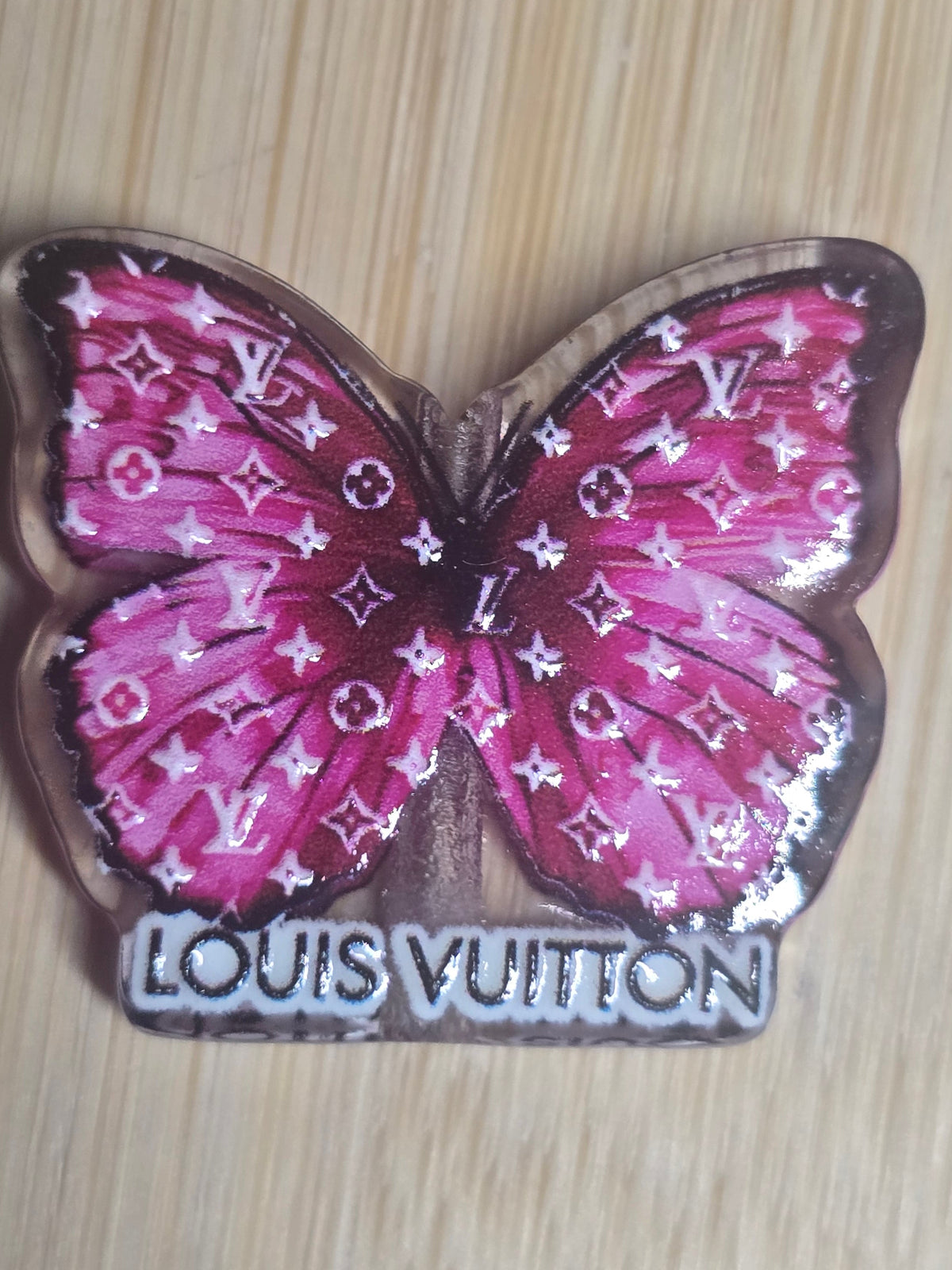 Acrylic focal beads designer inspired butterfly