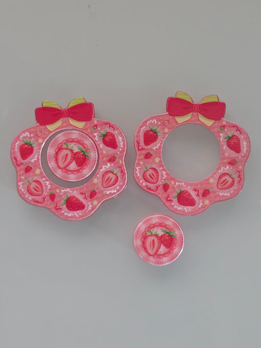 Acrylic focal beads set