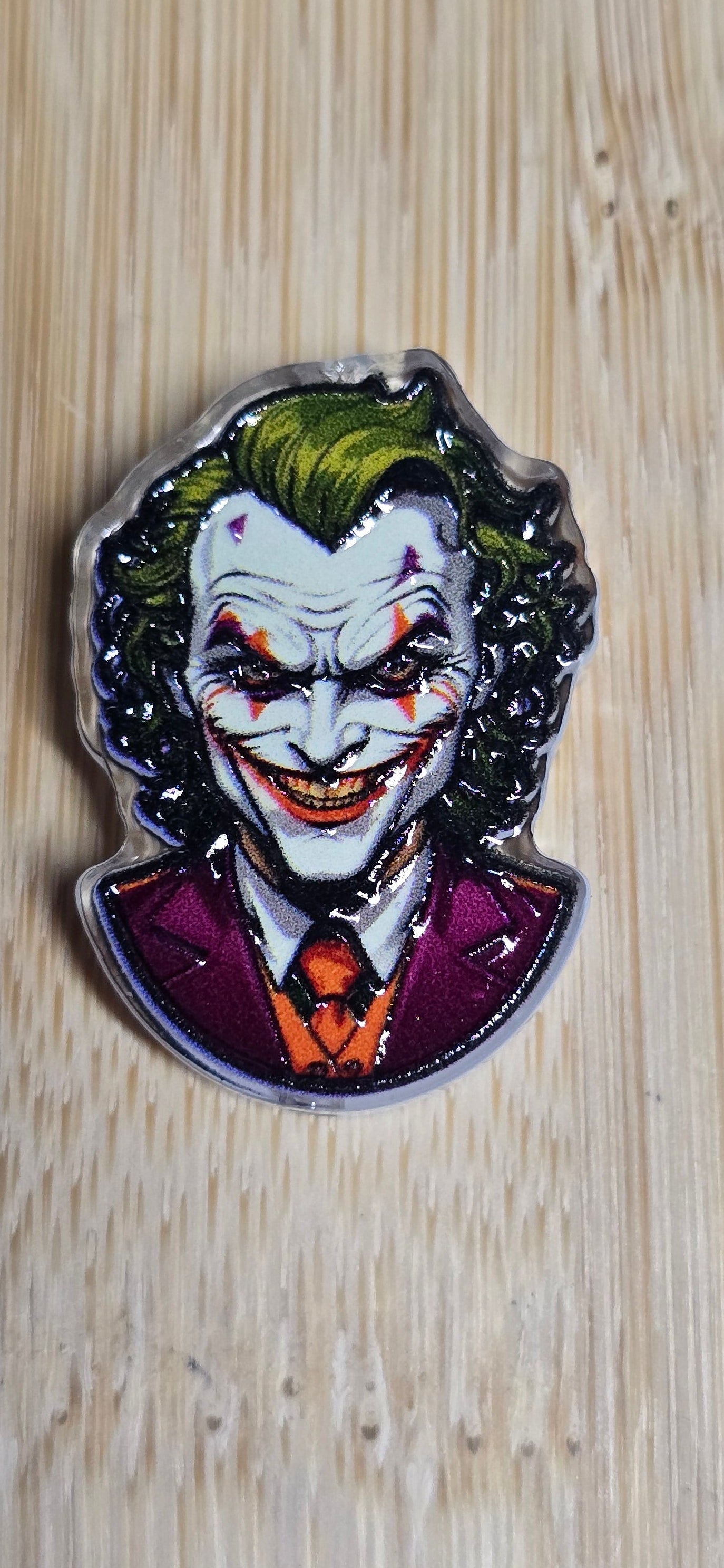 Acrylic focal beads superhero villain