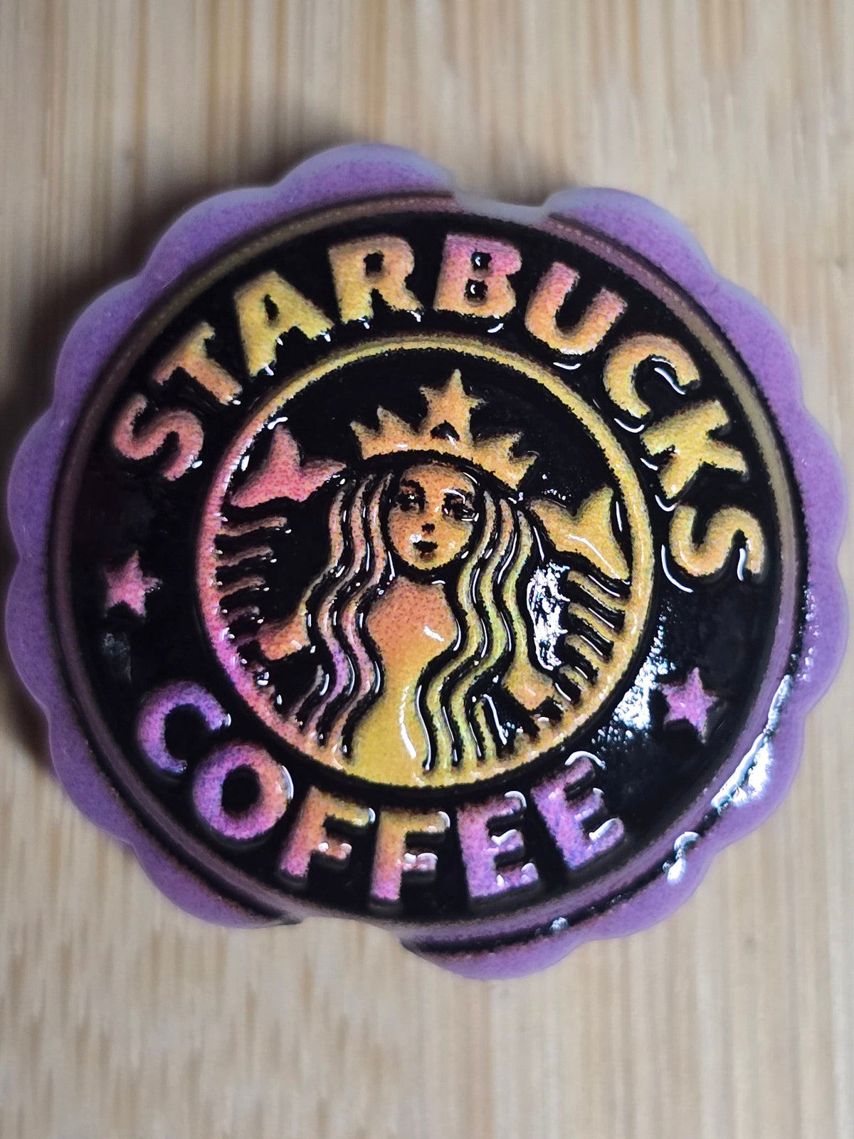 Resin bottle cap pillow style beads
