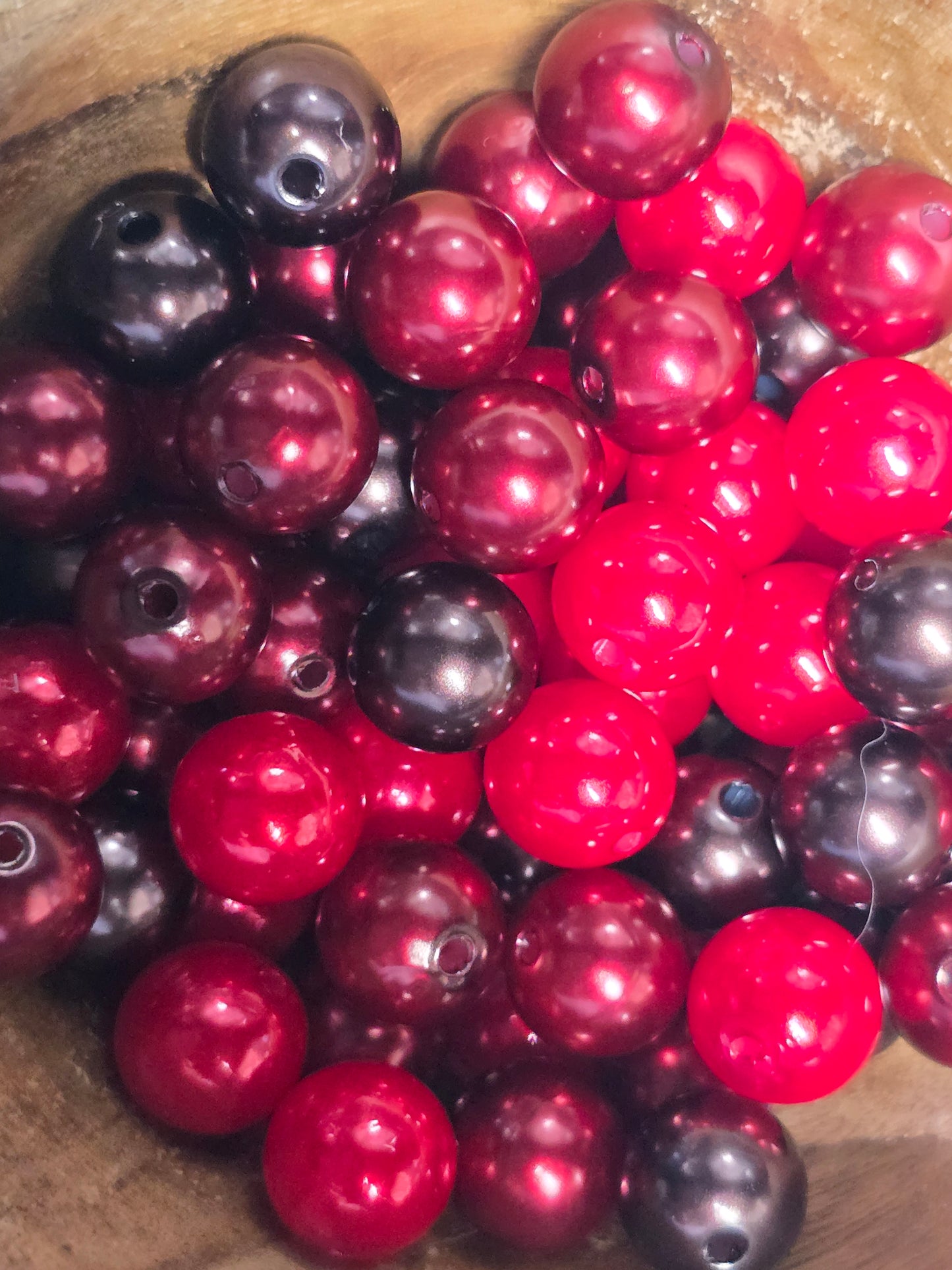Acrylic 12mm pearl beads