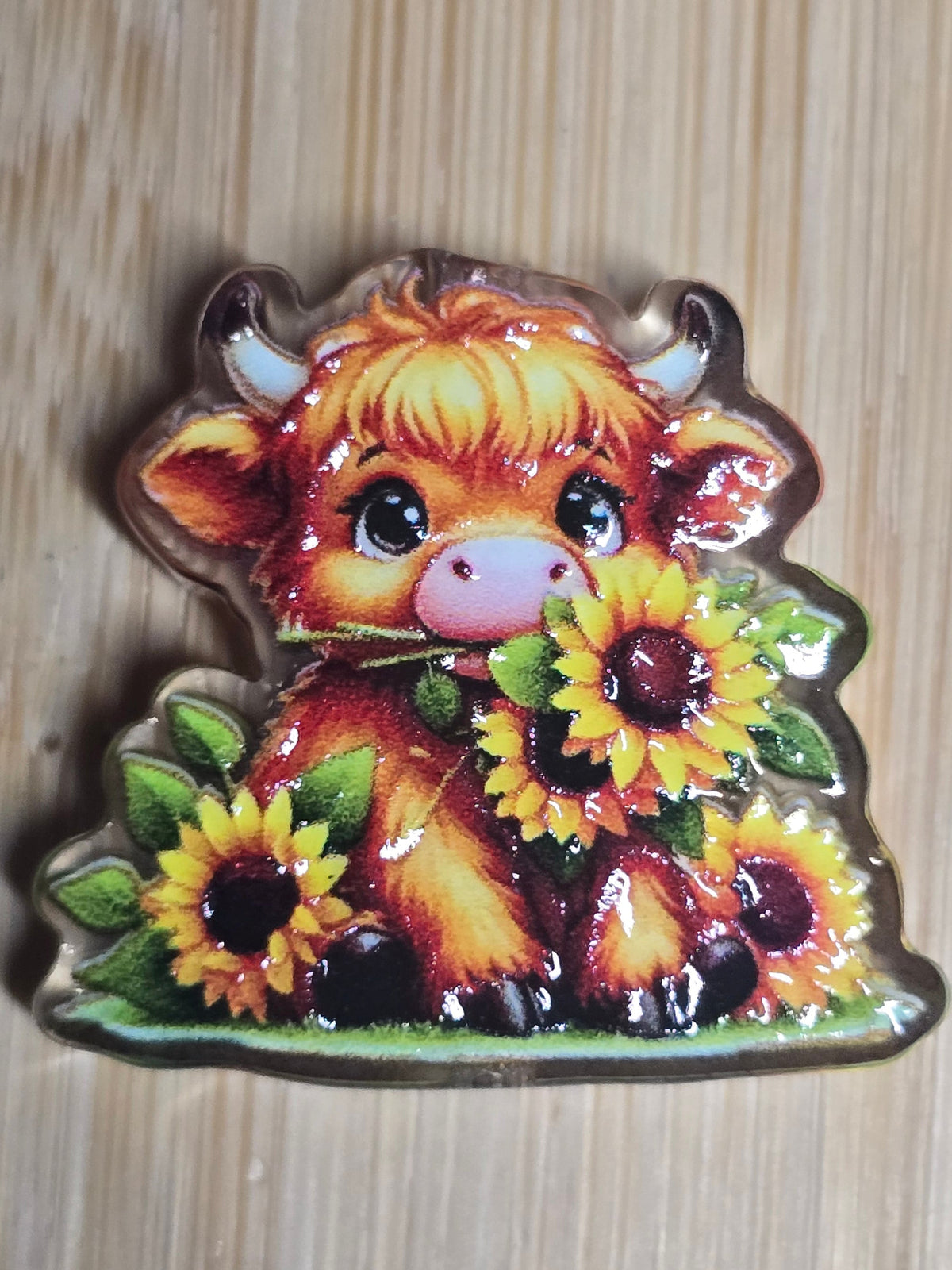 Acrylic focal beads all about cows