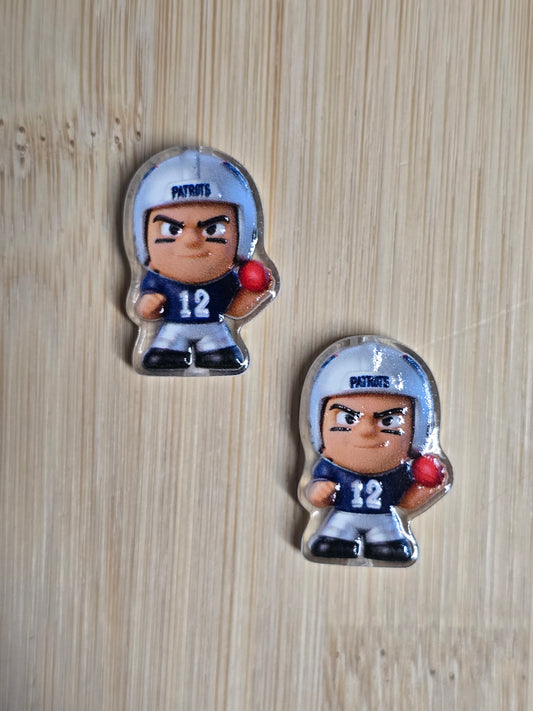 Focal- acrylic focal beads nfl single team