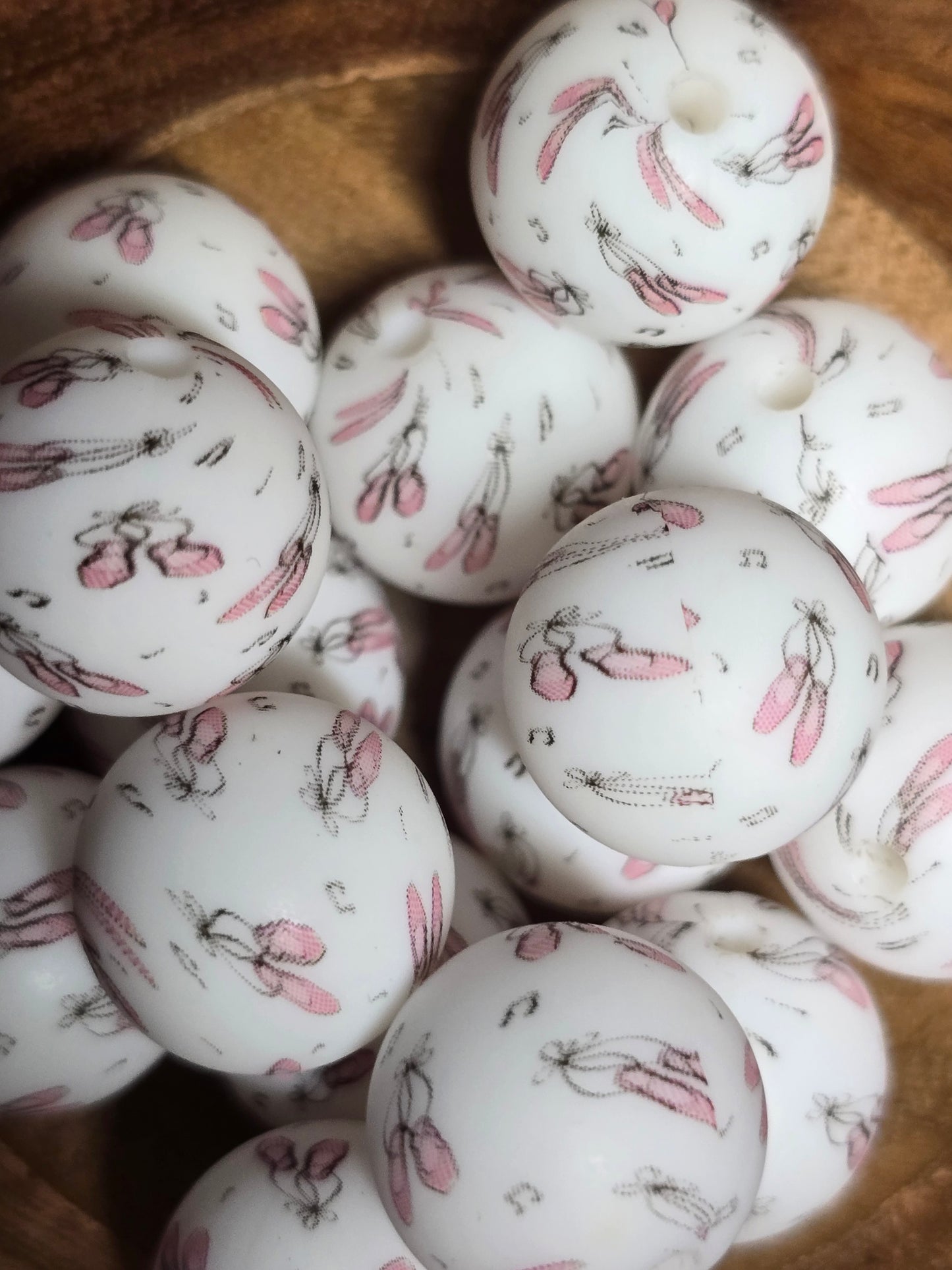 15mm silicone printed beads