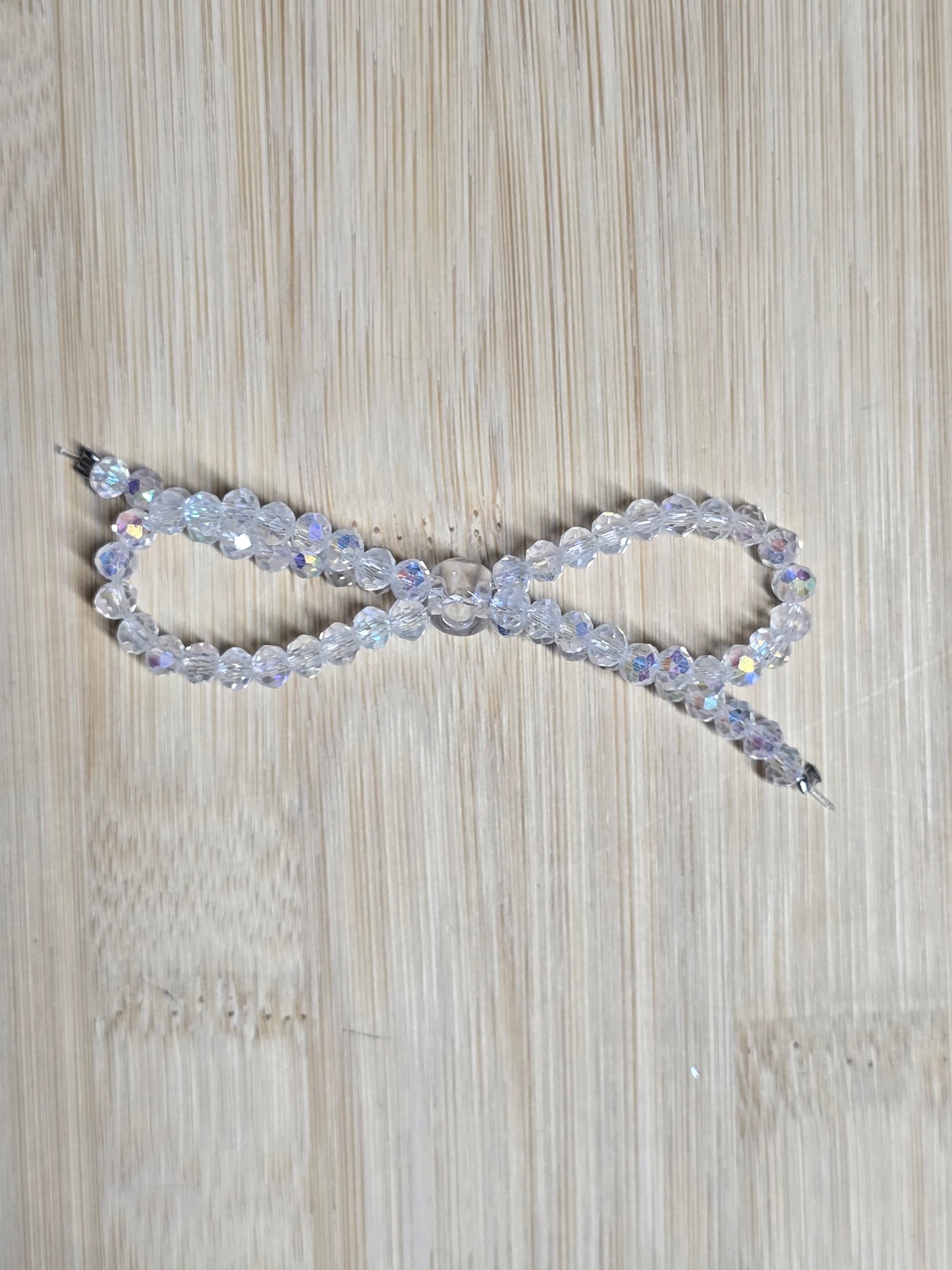 Acrylic bead bows 3pcs