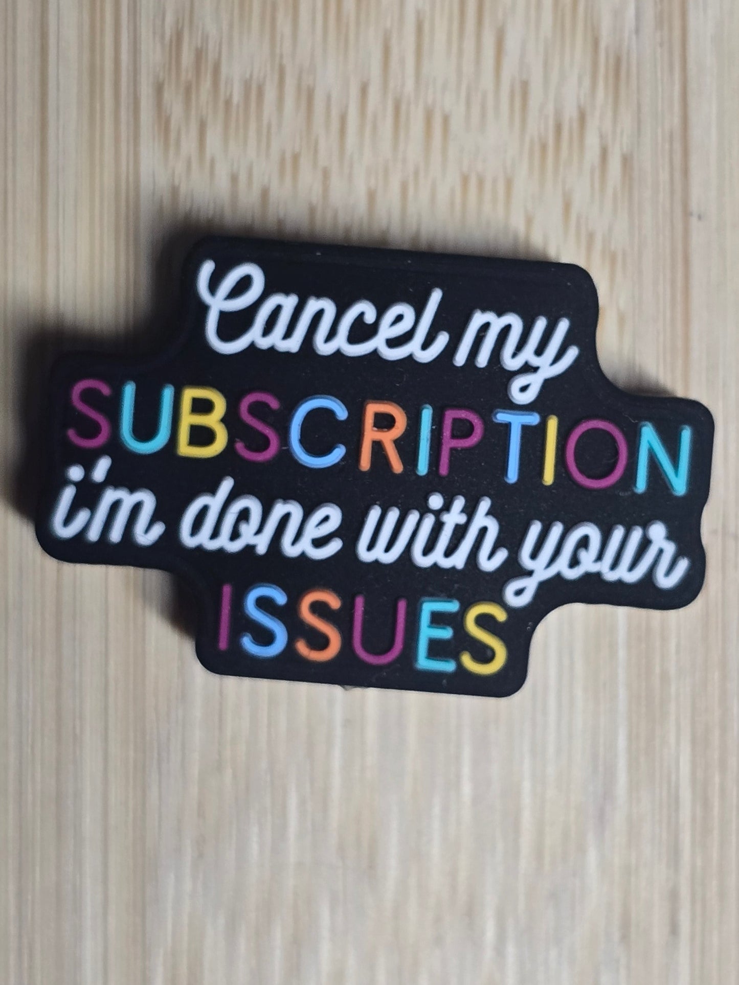 Focal silicone beads sarcastic humor