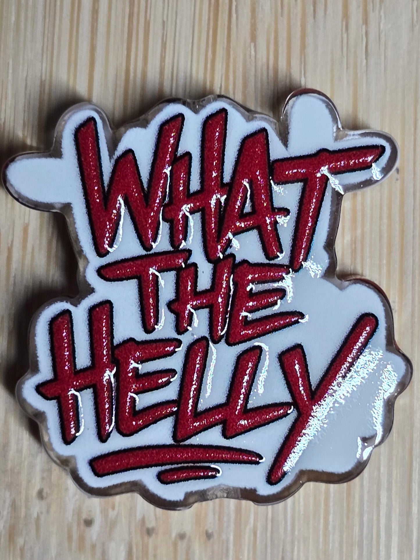 Acrylic focal beads- funny saying