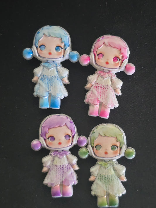 Acrylic beads large size 4pcs