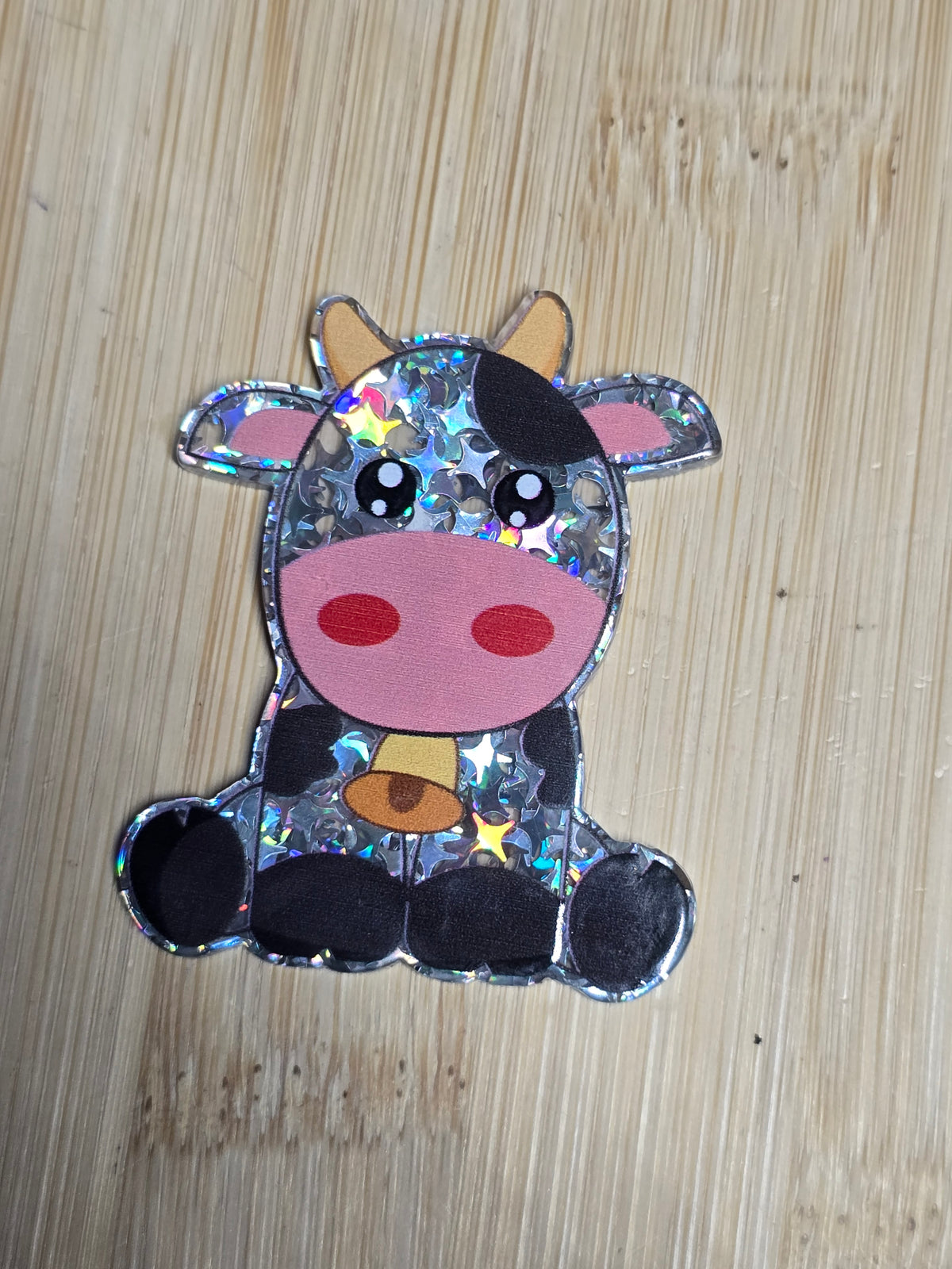Acrylic flatback cow
