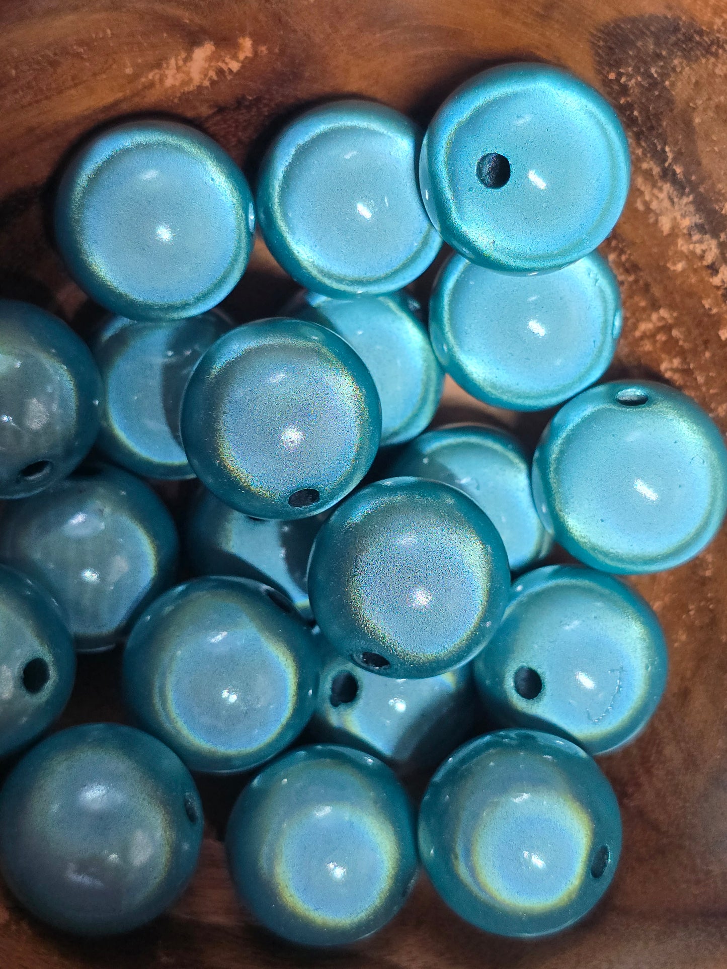 Acrylic 16mm bubble beads