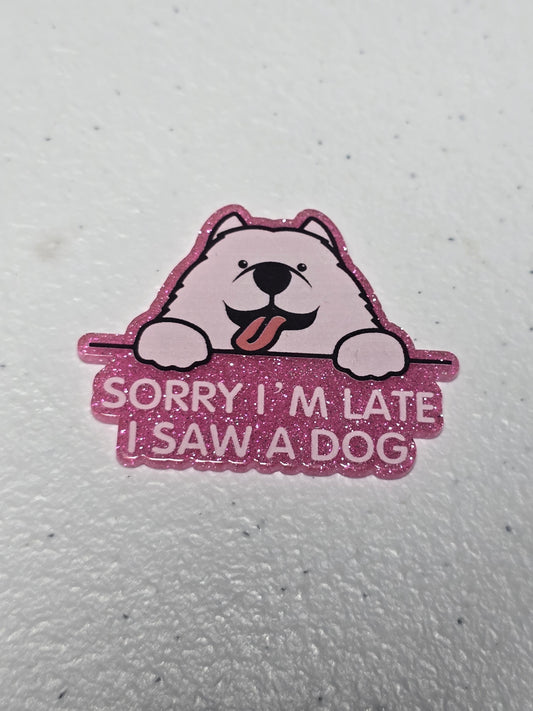 Acrylic flatback- dog