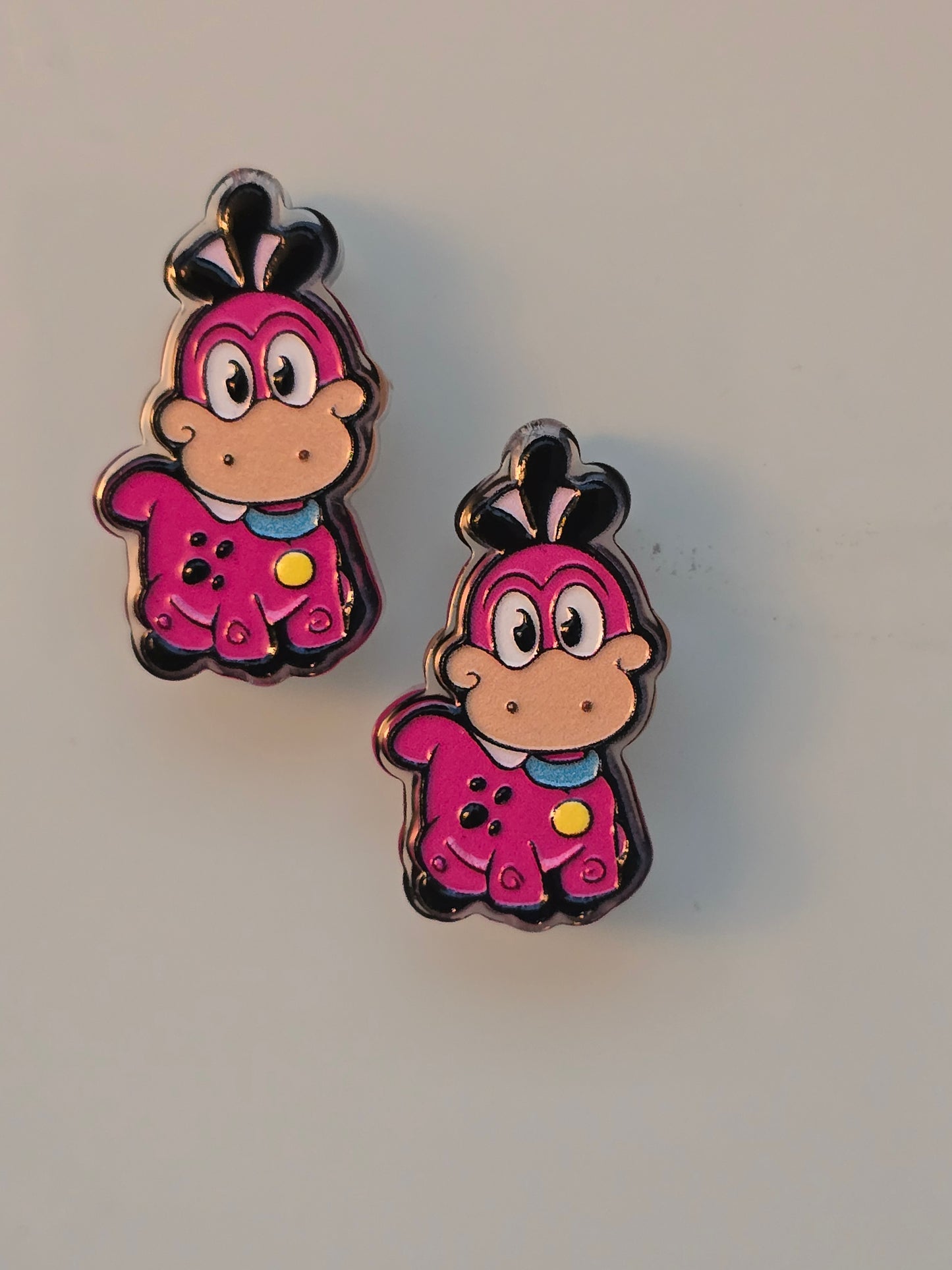 Acrylic focal beads 70's cartoon