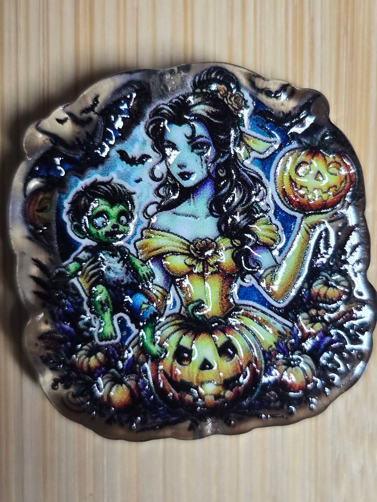Acrylic focal beads Halloween DS princess