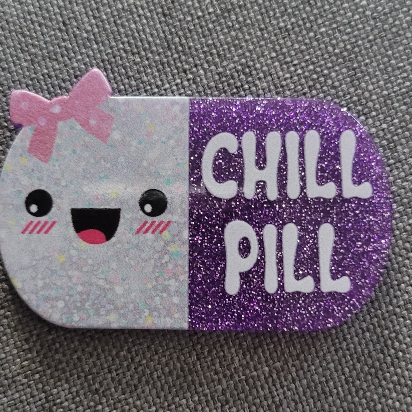 DIY acrylic flatback chill pill