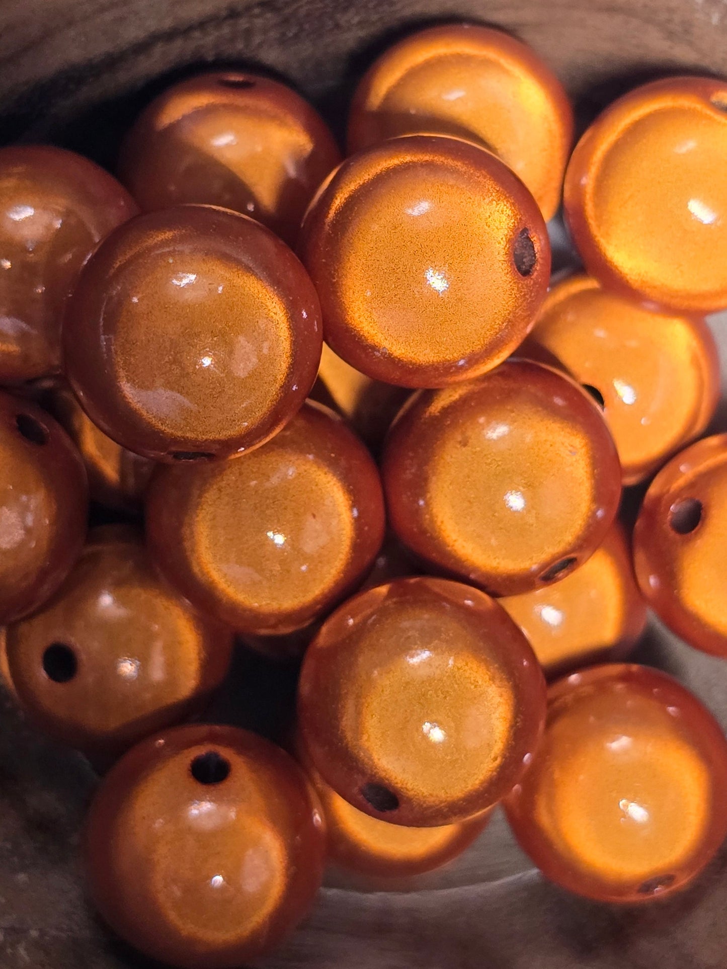 Acrylic 16mm bubble beads