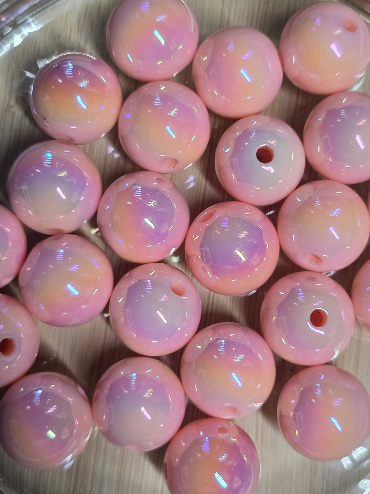 Large pack of acrylic beads- 15mm