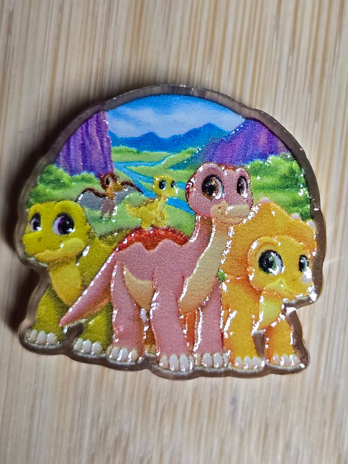Acrylic focal beads-dinosaur cartoon movie